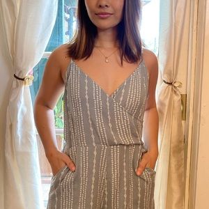 Sage Printed Romper